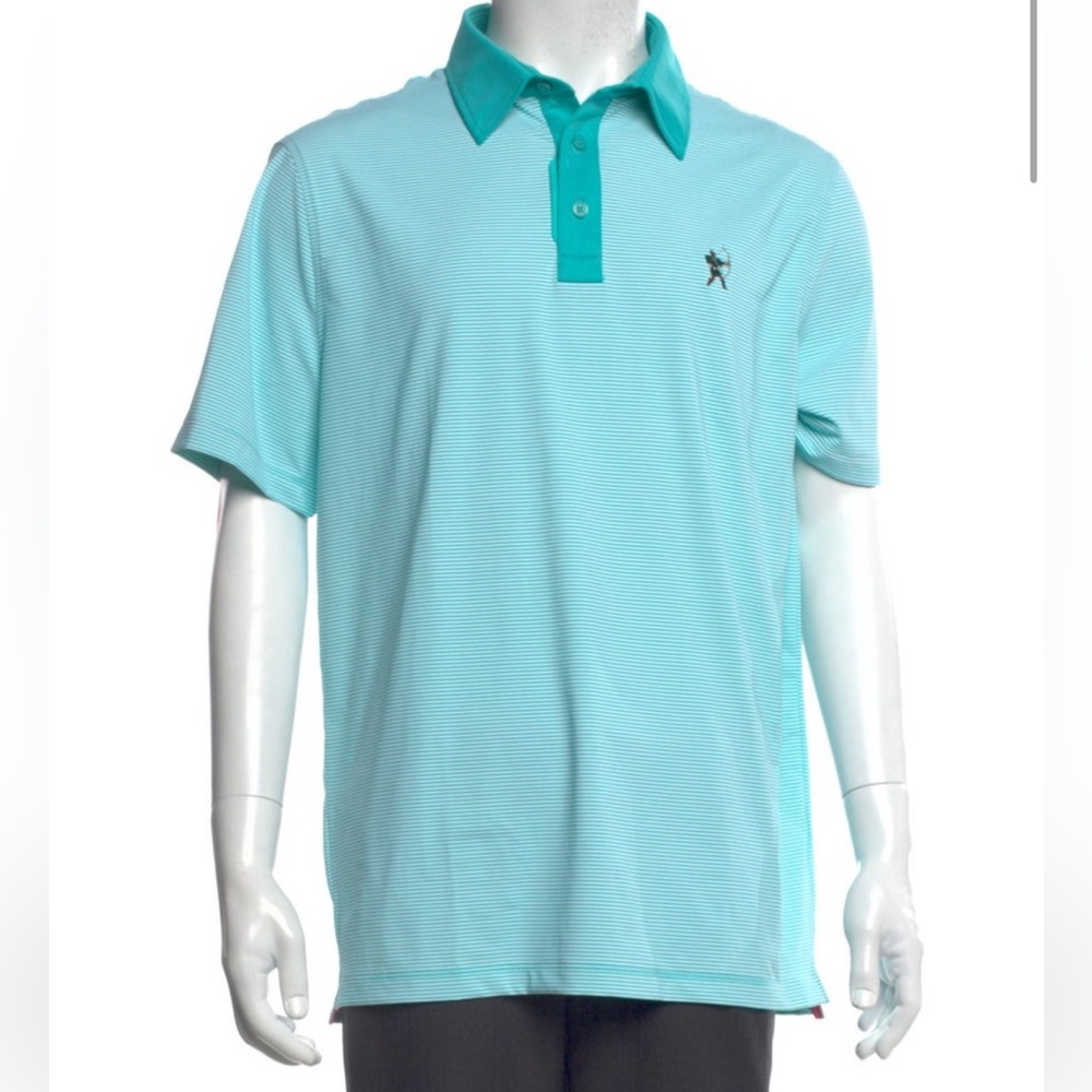 G/Fore Striped Collar Polo Shirt w/ Tags